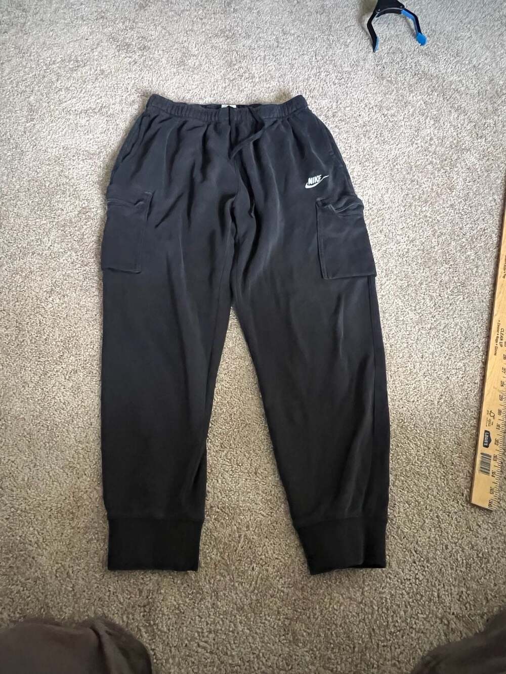 Nike Sportswear Club Fleece Cargo Sweatpants Black Large